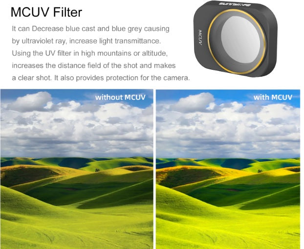 Drone Filter For DJI Mini 3 Pro Camera Lens Filters Kit MCUV CPL ND 4/8/16/32 Mini 3 Optical Glass Lens Drone Accessories