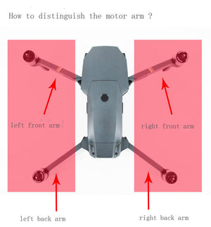 Mavic Pro Motor Arm With Cable Spare parts DJI Mavic pro Arm with motor Repair Accessories