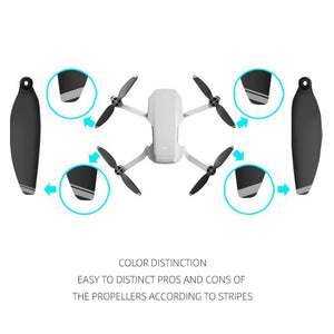 8PCS Quick Release Propeller Blades Foldable Low Noise Propellers For DJI Mavic Mini RC Drone Accessories (Mini & Mini 2)