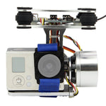 Aluminum 2-Axis Brushless Gimbal Camera Mount Controller Plug for Gopro 3 3+ Cameras DJI Phantom Trex 500 / 550 Drone No Manual